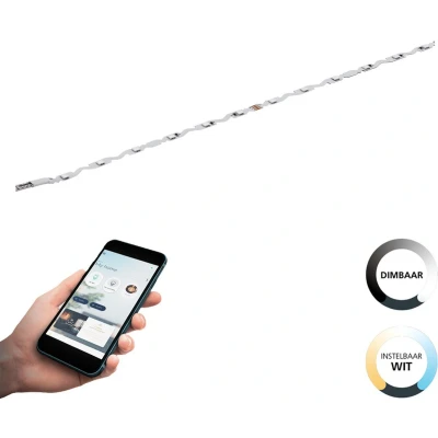 Afbeelding van EGLO connect.z Smart LED Strip Verlengstuk 200 cm wit Instelbaar licht Dimbaar Zigbee