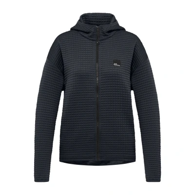 Afbeelding van Jack Wolfskin Mogari Hooded Fleecejas, Dames, Maat: Small, Dark navy