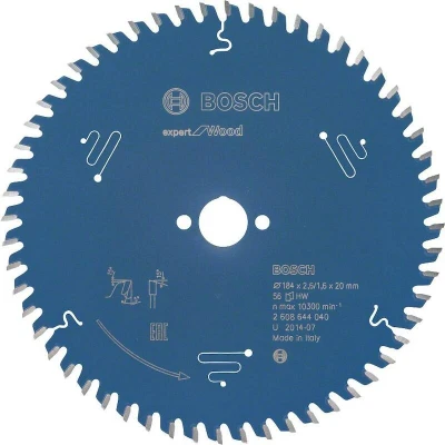Image de BOSCH 2608644040 lame de scie circulaire Expert pour le bois, 184 x 20 2.6 mm, 56T