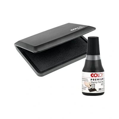 Afbeelding van Colop 151304 stempelkussen Micro 2 + kleur 801 zwart 70 x 110 mm