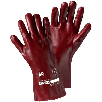 Afbeelding van L+D PVC 1481 Werkhandschoen Maat (handschoen): 10, XL EN 388 Cat II 1 paar