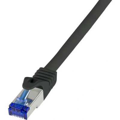 Afbeelding van LogiLink C6A083S RJ45 CAT 6A S/FTP 7.50 m Zwart 1 stuk(s)