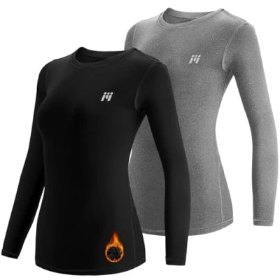 Afbeelding van MEETWEE U4s Base Layer Set dames, Zwart + Grijs