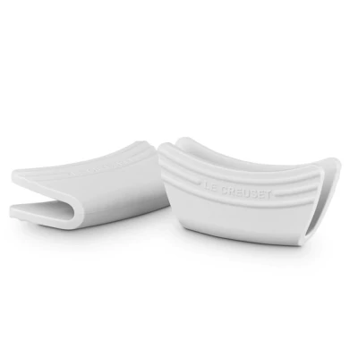 Afbeelding van Le Creuset Handvatten Set van 2 12x6,5cm Wit Silicone