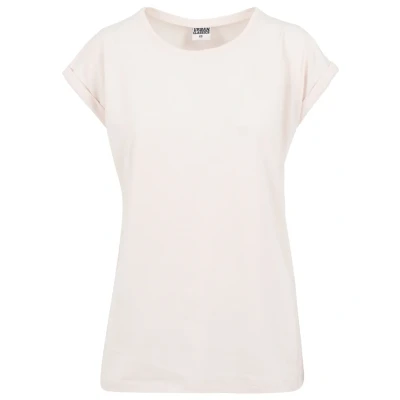 Afbeelding van Urban Classics Extended Shoulder Tshirt basic, Dames, Maat: Small, Pink