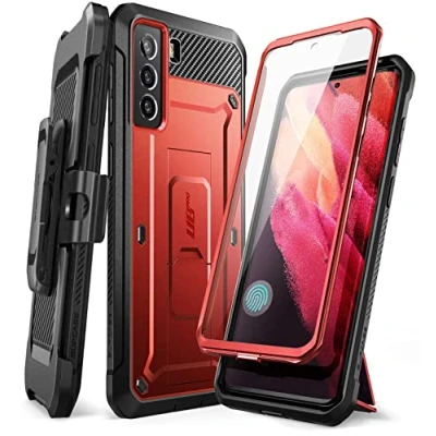 Afbeelding van SUPCASE Unicorn Beetle Pro Series beschermhoes voor Samsung Galaxy S21 FE (2022), metallic rood
