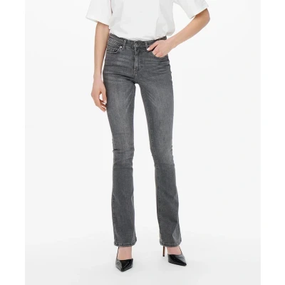Afbeelding van ONLY Onlblush MID Flared Jeans, Dames, Maat: XXLx32, Grey denim