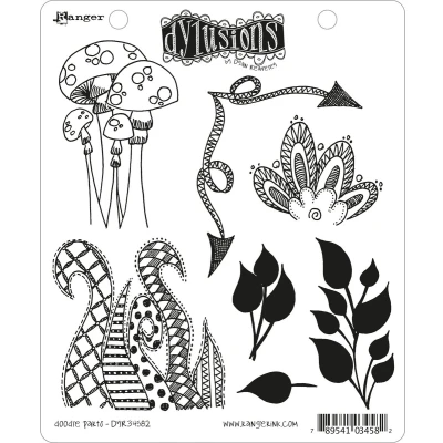 Afbeelding van Ranger Dylusions cling stamp doodle parts