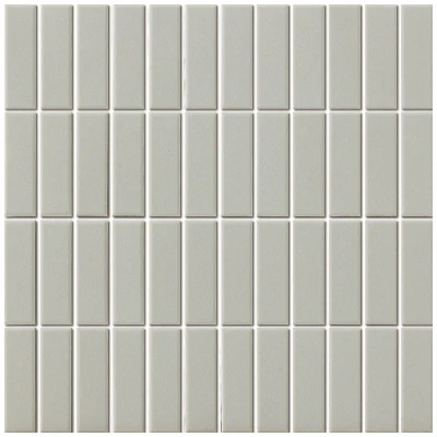 Afbeelding van The Mosaic Factory London Rechthoek Grey 2,3x7,3 cm