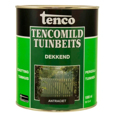 Afbeelding van Tenco Tencomild Dekkend Antraciet Tuinbeits 1 Liter