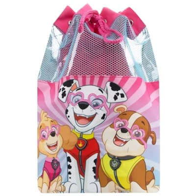 Afbeelding van Paw Patrol Badtas, zwembadtas voor kinderen, meisjes, zwemtas sporttas roze, Roze