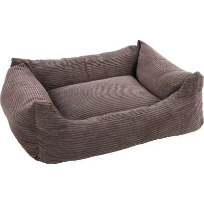 Afbeelding van Flamingo Velluto Mand Honden Rechthoekig+rits Bruin 100x80x25cm 1st 138752