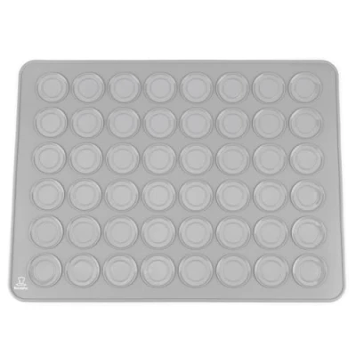 Afbeelding van Backefix macarons bakmat (2023) esthetisch en anti aanbaklaag, vrij van schadelijke stoffen in siliconen voor succesvolle Franse macarons, diameter 3,8 cm