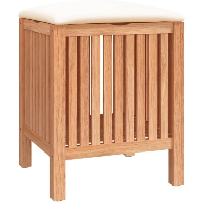 Afbeelding van Badkamerkruk 40,5x40x52 cm massief walnotenhout
