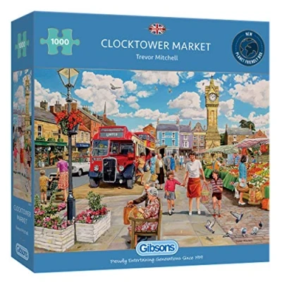 Afbeelding van Overige Merken Gibsons Puzzel Clocktower Market 1000 Stukjes