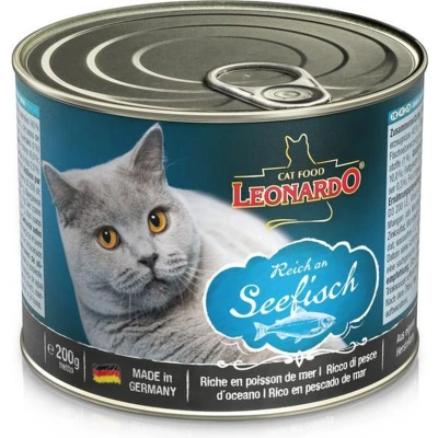 Afbeelding van 6x200g All Meat Rijk aan Zeevis Leonardo Kattenvoer