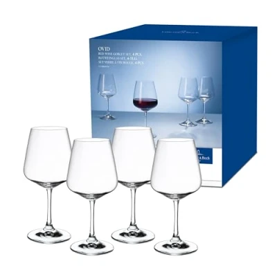 Afbeelding van Villeroy &amp; Boch Ovid Rode Wijnglas 59 Cl 4 delig Transparant