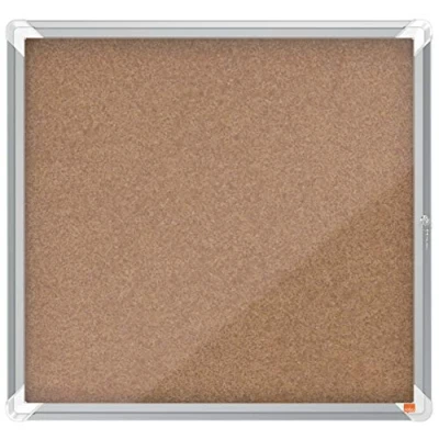 Afbeelding van Nobo Afsluitbare kurkposter, 6 x A4, Premium Plus, bruin, 1902562