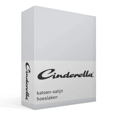 Afbeelding van Cinderella Sundays Hoeslaken 100% Katoen Satijn 80x200 cm Tot 25 matrashoogte Lichtgrijs