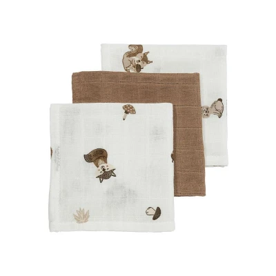 Afbeelding van Meyco Monddoekjes Forest Animals Toffee 3 pack