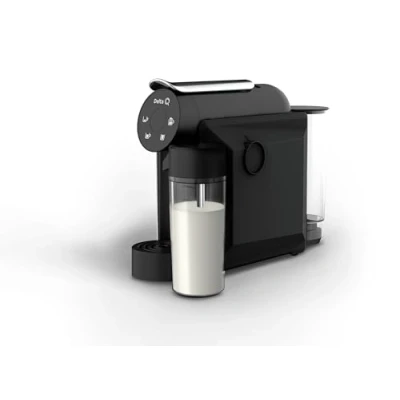 Afbeelding van Delta Q MiniMilkQool Negra capsulekoffiezetapparaat, compact, veelzijdig en minimalistisch, eenvoudig te bedienen