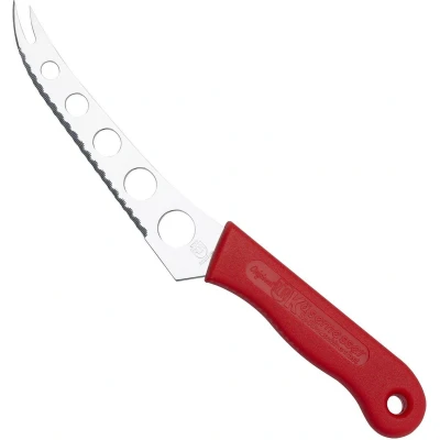 Afbeelding van RÖR Solingen Kaasmes RVS Lemmet 14 cm Heft Kunststof Rood