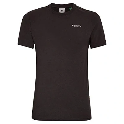 Afbeelding van G Star RAW T shirt Slim Base R Ss D19070 C723 Dk Black Mannen Maat XXL
