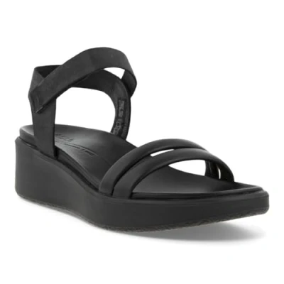 Afbeelding van ECCO Simpil FLAT Sandalen, Dames, Maat: 39, Black Leer