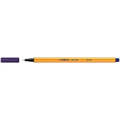 Image de stylo feutre Stabilo point 88 pointe 0,4mm bleu nuit