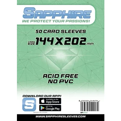 Afbeelding van Red Glove 50 Sapphire Sleeves Mint 144 x 202 SPMINT