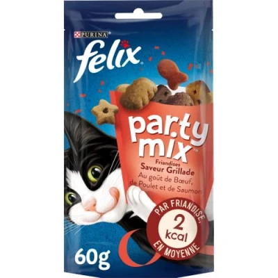 Afbeelding van Felix Party Mix Kattensnacks Mixed Grill 8 x 60 g