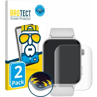 Afbeelding van BROTECT Volledig bedekkende screen protector, Smartwatch beschermfolie, Transparant