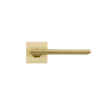 Afbeelding van Ostiumhome® Nardo Deurklink Mat Goud op Vierkant Rozet