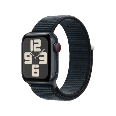 Afbeelding van Apple Watch SE 2023 4G 40mm Zwart (Zwarte Nylon Band)