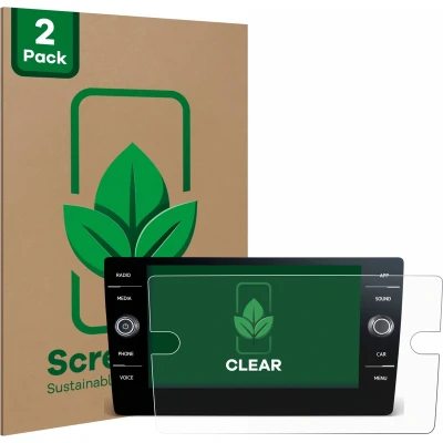 Afbeelding van ScreenLeaf Screenprotector voor Volkswagen Tiguan II Allspace 2017 2021 Discover Media 8&quot; Duurzame schermbescherming Folie Beschermfolie transparant (2 Stuks)