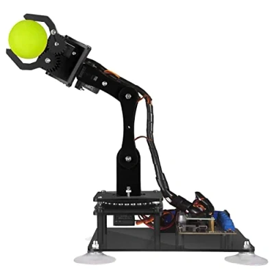 Afbeelding van Adeept 5 DOF robotarmset compatibel met Arduino IDE, knutselset, STEAM robotarm OLED display, verwerking van code en PDF tutorial via downloadlink