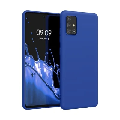 Afbeelding van kwmobile telefoonhoesje geschikt voor Samsung Galaxy A51 Hoesje smartphone Back cover in Baltisch blauw