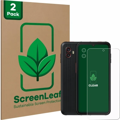 Afbeelding van ScreenLeaf Screenprotector voor Samsung Galaxy Xcover 6 Pro (Voor+Camera) Duurzame schermbescherming Folie Beschermfolie transparant (2 Stuks)