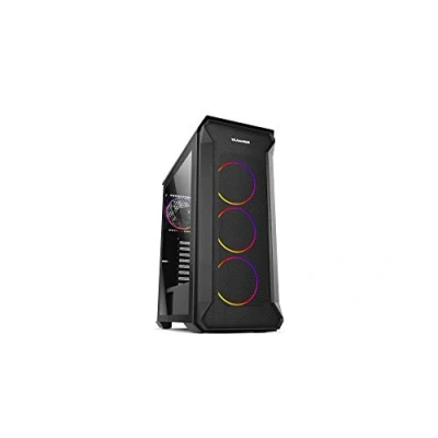 Afbeelding van Micro ATXMini ITX ATX Midtower Behuizing Nox Hummer Quantum RGB Ø 12 cm Zwart