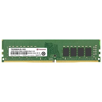 Afbeelding van Transcend TS2666HLB 16G Werkgeheugenmodule voor PC DDR4 16 GB 1 x 2666 MHz 288 pins DIMM CL19