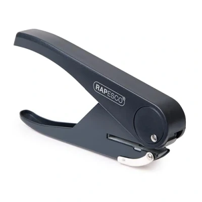 Afbeelding van Rapesco PF35A0G1 perforator met 1 gat, voor 23 vellen, zwart