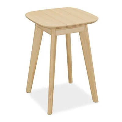 Afbeelding van Relaxdays plantenkruk bamboe 46 cm hoog tot 100 kg plantentafel binnen