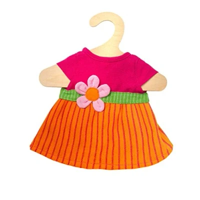 Afbeelding van Heless poppenkleding jurk Maya roze/oranje 28 35 cm