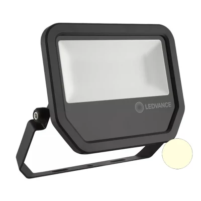 Afbeelding van Ledvance 50W LED Bouwlamp 230V Zwart 3000K Warmwit
