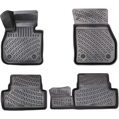 Afbeelding van Design 3D rubberen matten voor KIA Picanto vanaf 2017 met extra hoge rand van 5 cm