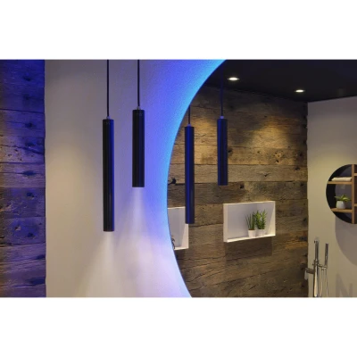 Afbeelding van Looox Wood badkamerverlichting zwart, mat LLIGHTSETMZ