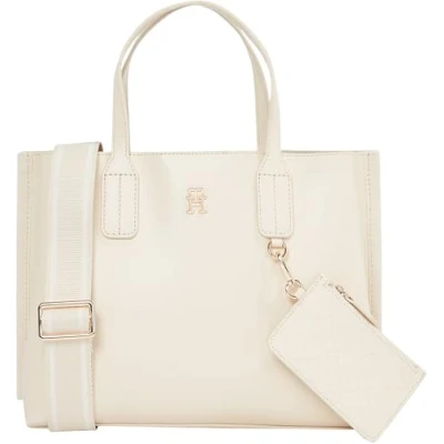 Afbeelding van TOMMY HILFIGER Th Distinct Mini Tote Aw0aw17192 voor dames, Beige suikerriet, Eén maat