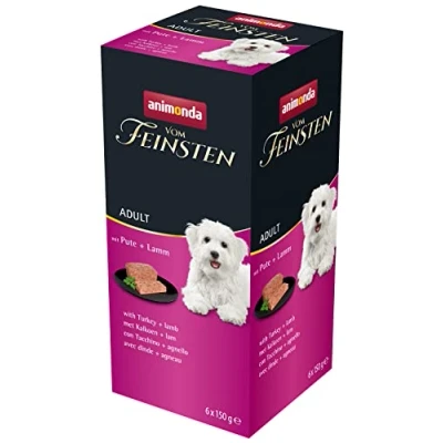 Afbeelding van 6x150g Graanvrij Kalkoen &amp; Lam animonda Vom Feinsten Hondenvoer