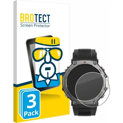 Afbeelding van BROTECT Glas Screenprotector voor Huami Amazfit T Rex 3 Gehard Beschermglas 9H (3 Stuks)