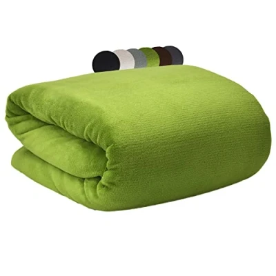 Afbeelding van Beautissu Aurelia Zacht Fleece Deken 220 x 240 cm Plaid Groen